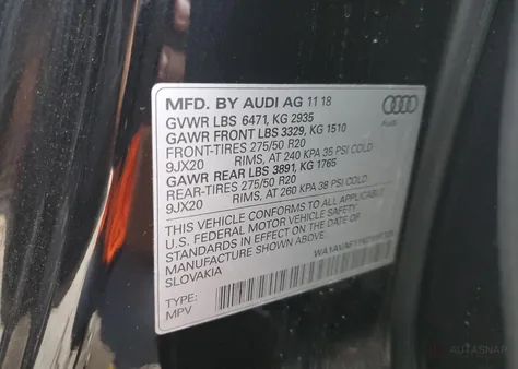 WA1AVAF11KD016323